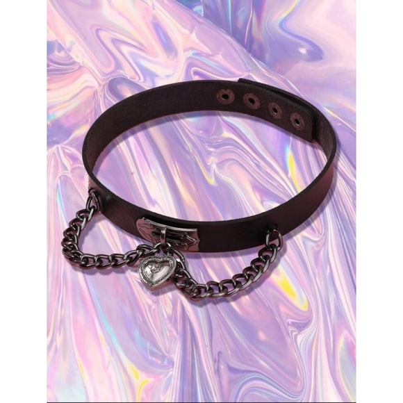 Heart & Chain Choker NEW - Picture 3 of 4